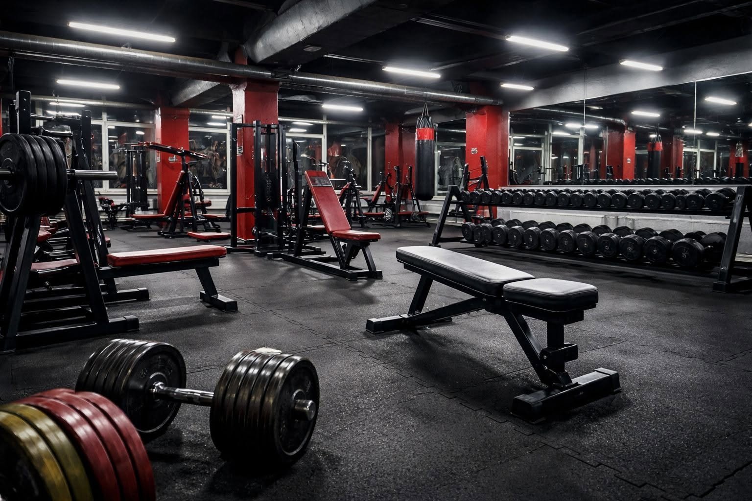 Free weights and machines zone